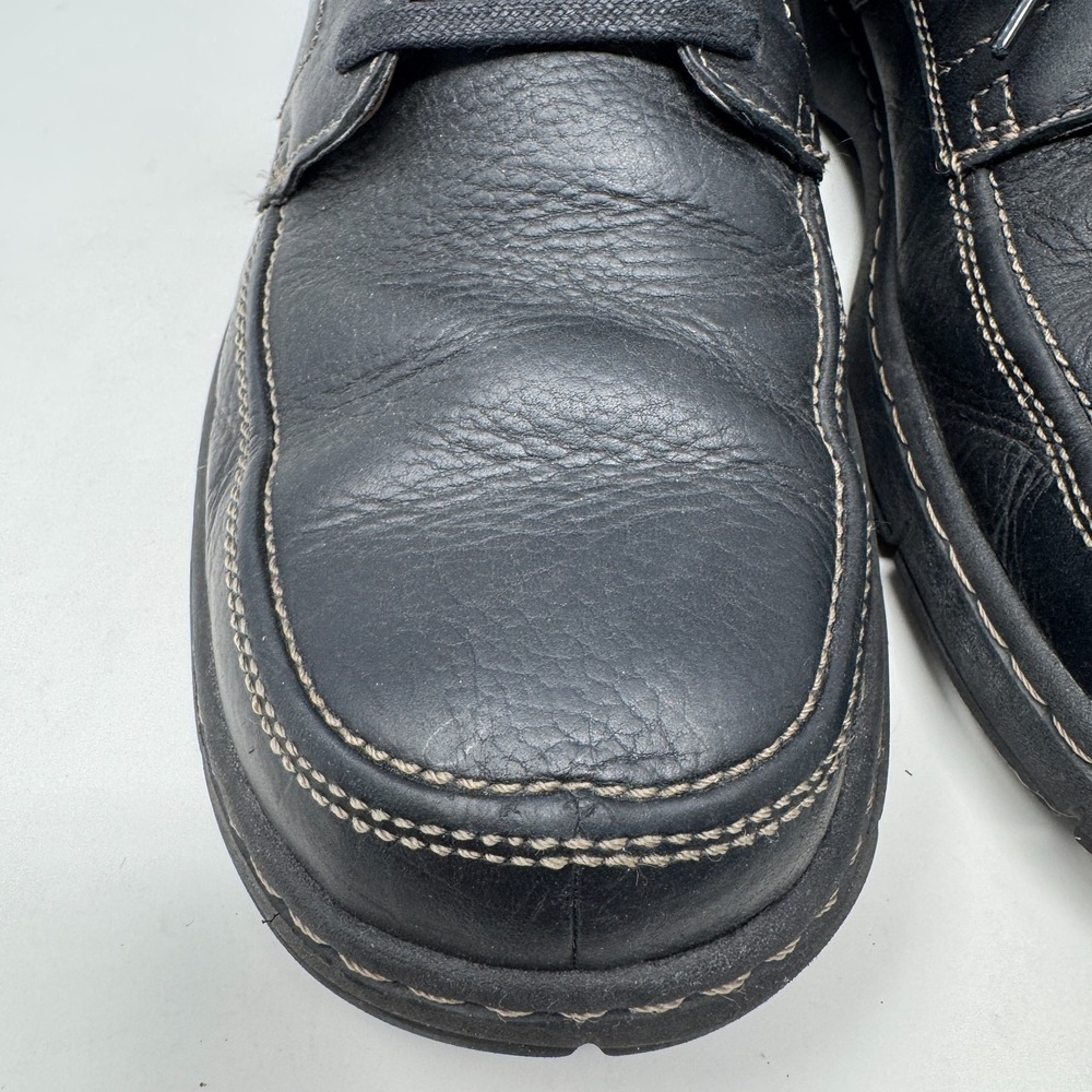 Clarks Black Leather Comfort Cushion Shoes Lace Up Oxford Men's‎ Size 11 M - Picture 7 of 16